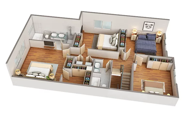 3d floor plan redraws