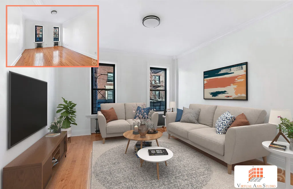 Realistic virtual staging for apartments Virtual staging benefits for home sellers