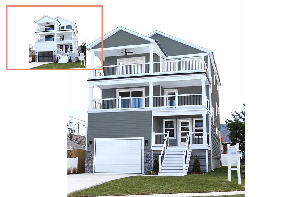 Real Estate image retouch and editing services include background removal, reshaping, color and other improvements and effects of real estate