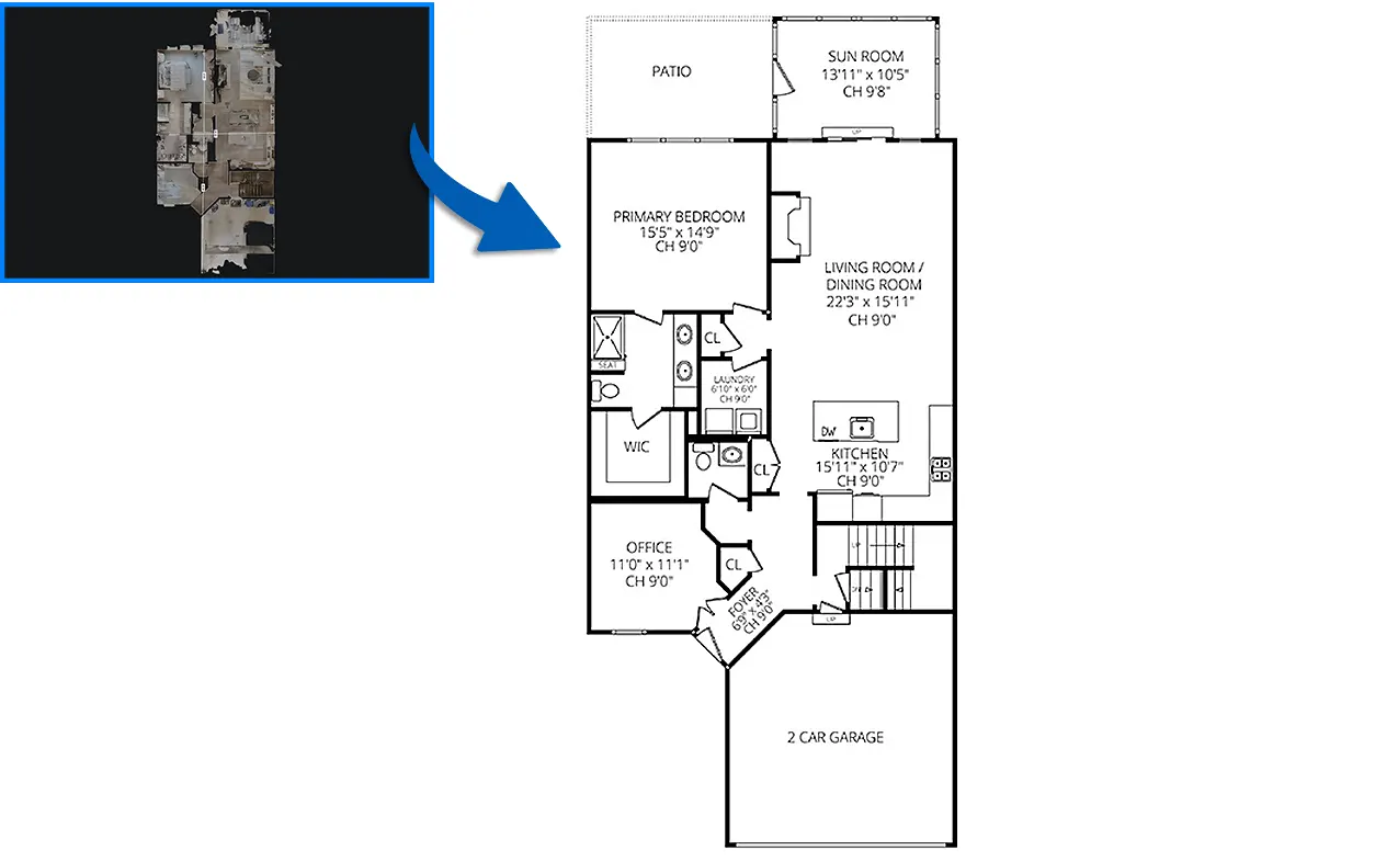 2D Floor plan 2 full virtualaxisstudio