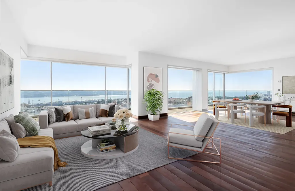 Virtual staging in new york before after
